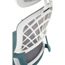 Кресло компьютерное HALMAR VESUVIO 2 бирюзовый/серый/белый